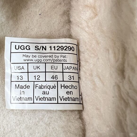 UGG CLASSIC SLIP-ON MEN SLIPPERS CHESTNUT SUEDE US 13 /UK 12 /EU 46 - Picture 9 of 9